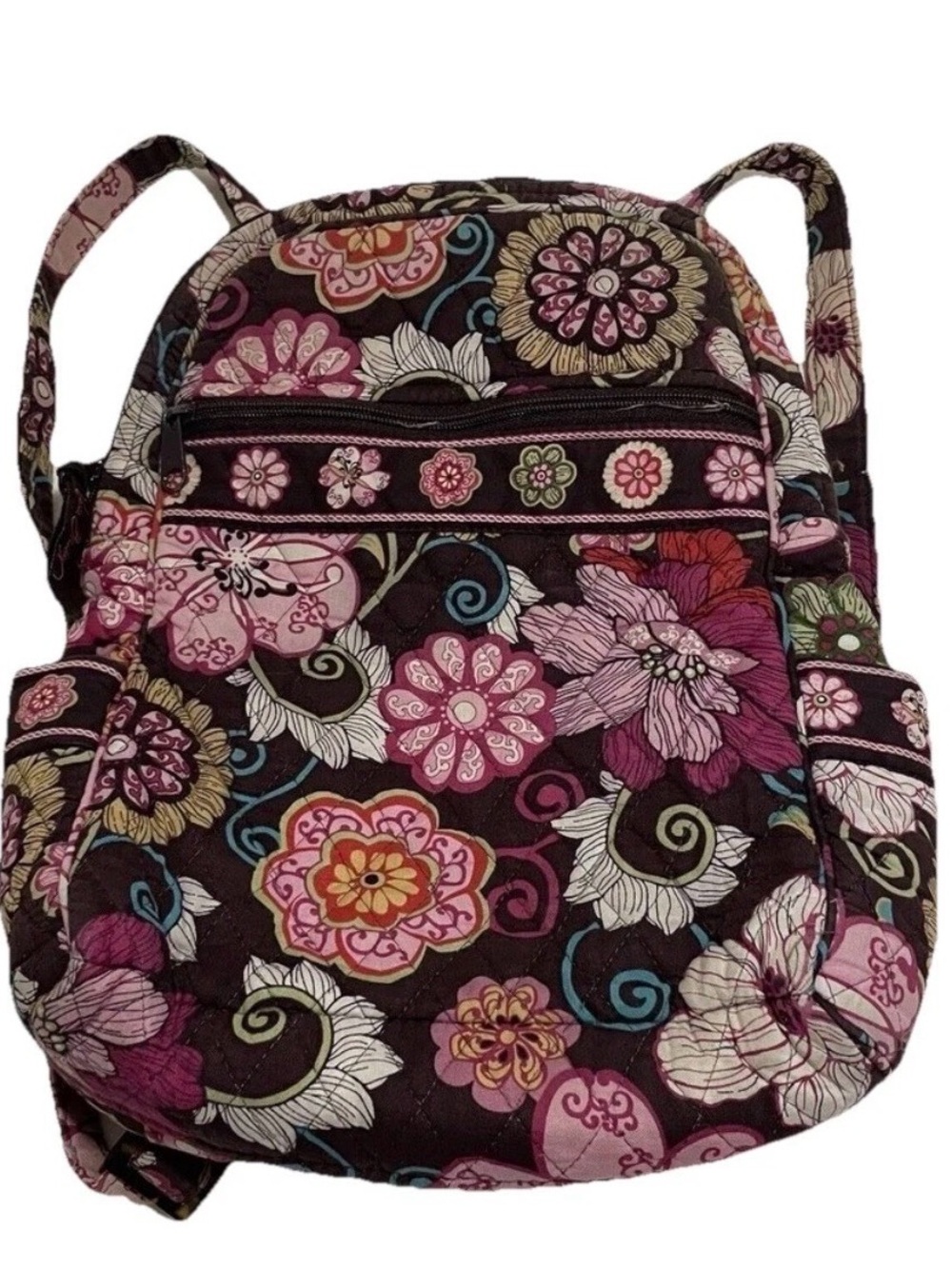 Vera Bradley Backpack Small Floral Retired Quilted Whimsical